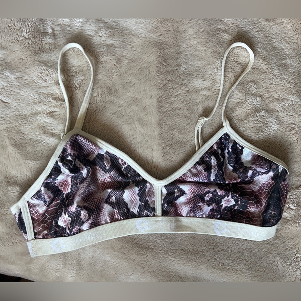 Ethika snakeskin bralette